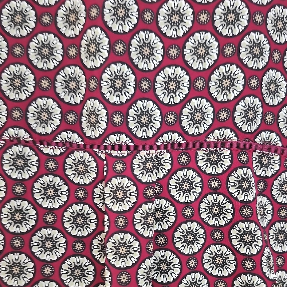 Antilia Femme Tunic Blouse Geometric Mandala Print 3/4 Tab Sleeves Woman Small - Picture 8 of 8
